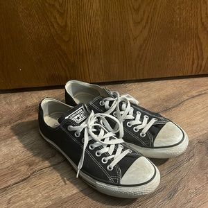 Black low top Converse